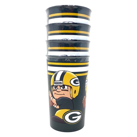NFL Green Bay Packers 22oz Party Cup 4-Pack - Picture 1 of 2